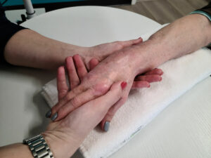 Restored Hope Hand Therapy caring for patient